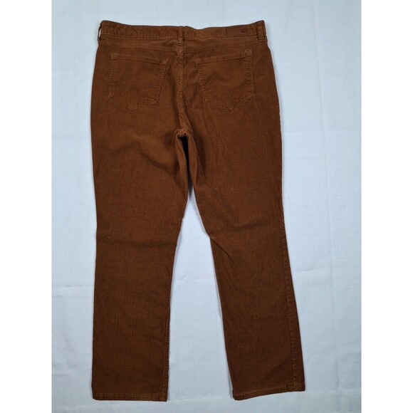 Lands End Brown Corduroy Pants Women's Size 16 Straight Leg Brown Pockets - Picture 4 of 4